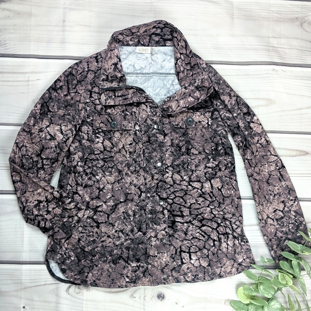 LOGO | Snakeskin Zip-up Jacket